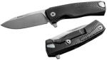 lionSTEEL ROK Aluminium Black Satin Zsebkés (ROK A BS)