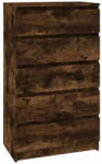 vidaXL füstös tölgy szerelt fa fiókos szekrény 60 x 36 x 103 cm 823021