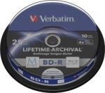 Verbatim BluRay M-DISC BD-R [ Spindle 10 | 25GB | 4x | Inkjet Printable ] (43825)