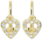 Soliter Brilio Arany szív fülbevaló 239 001 00779