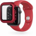 Epico Apple Watch 4/5/6/SE (44mm) edzett üveg tok - piros