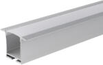 OPTONICA АЛУМИНИЕВ ПРОФИЛ ЗА LED ЛЕНТА СРЕБРИСТО ТЯЛО/БЯЛ КАПАК L=2m 36x23.5mm (5130)
