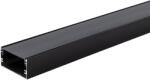 OPTONICA АЛУМИНИЕВ ПРОФИЛ ЗА LED ЛЕНТА ЧЕРНО ТЯЛО/ЧЕРЕН КАПАК L=2m 40x20mm (5120)