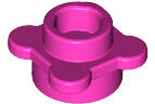 LEGO® 33291c47x100 LEGO sötét rózsaszín kerek lap 1 x 1 méretű, virágszirmokkal 100db/csomag (33291c47x100)