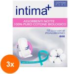 Intima Plus Set 3 x 10 Absorbante Hipoalergenice Intima Plus, 100 % Bumbac, Noapte
