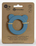  P&M Beary Szilikon rágóka csörgővel Petrol Blue 0m+