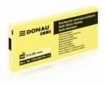 DONAU Eco Bilet autoadeziv Donau Eco galben 38x51mm /3x100