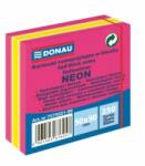 DONAU Bloc notes Donau neon 50 x 50 mm, amestec de culori neon, 250 de coli