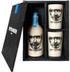 KNUT HANSEN Dry Gin 42% 0,5 l - 2 pohárral, fa díszdobozban