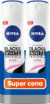 Nivea Black & White Invisible Clear deo spray 2x150 ml