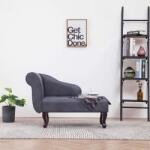 vidaXL Șezlong, gri, piele întoarsă ecologică (281372)