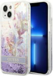 GUESS Husa Guess GUHCP14SLFLSU iPhone 14 6.1 "violet / purple hardcase Flower Liquid Glitter - pcone