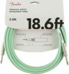 Fender Original Series 5, 5 m Surf Green gitárkábel