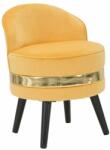 Mauro Ferretti PARIS sárga és arany bársony szék