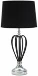 Mauro Ferretti CLASSIC nagy fekete és ezüst vas asztali lámpa