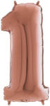 Grabo Balon folie cifra 1 rose gold 100 cm