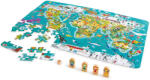 Hape Puzzle si joc, hape, cu 100 de piese, inconjurul lumii, pentru dezvoltarea dexteritatii si a coordonarii mana ochi, pentru copiii peste 5 ani (6943478024007)
