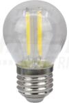 TRACON COG LED gömb fényforrás, átlátszó 230 VAC, E27, 4W, 470 lm, G45, 2700K, EEI=E (FILG454WW)