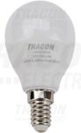 TRACON Gömb burájú LED fényforrás SAMSUNG chippel 230V, 50Hz, 8W, 3000K, E14, 710lm, 180°, G45, SAMSUNG chip, EEI=F (LMGS458W)