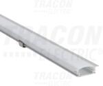 Tracon Alumínium profil LED szalagokhoz, lapos, besüllyeszthető W=10mm, H=2m (LEDSZPR2)