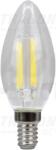 TRACON COG LED gyertya fényforrás, átlátszó 230 VAC, E14, 4W, 470 lm, C35, 4000K, EEI=E (FILC354NW)