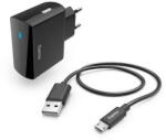 Hama Incarcator de retea Charger with micro-USB Charging Cable, 12 W, 1.0 m, black (00201622) - vexio