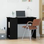 vidaXL Birou, negru, 100x55x75 cm, lemn prelucrat (823025)