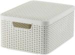 Keter Cutie de depozitare cu capac „Style M 18L alb crem 205848 (443865)