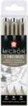 Sakura Pigma Micron Fineliner Műszaki tollak Black 3 db (POXSDK3)