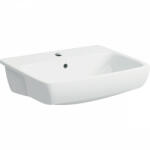 Geberit Selnova Square félig beépíthető 55x45 kerámia mosdó túlfolyóval, fehér 501.467. 00.7 (501.467.00.7)