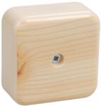Iek KM41206-04 pull box pentru montaj aparent 50x50x20 mm pine (4 Clema s 3mm2) (UKO10-050-050-020-K34)
