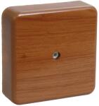 Iek KM41219-05 pull box pentru montaj aparent 100x100x29 mm oak (6 Clema s 6mm2) (UKO10-100-100-029-K24)
