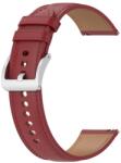  LEATHER Curea universala din piele - latime 22mm rosie