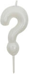  Kérdőjel alakú születésnapi gyertya - Fehér
