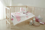 Eurofirany Rózsaszín mackós gyerek ágynemű szett 100x135 cm - 40x50 cm 1db