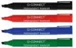 Q-CONNECT Set markere permanente Q-CONNECT, vârf teșit 4 buc