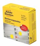 Avery-Zweckform Etichete rotunde 10 mm Avery galbene în dozator