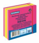 DONAU Blocnotes Donau 76 x 76 mm, amestec de culori neon, roz, 400 de coli