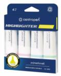 Centropen Evidențiator CENTROPEN 6252 Style Soft (vârf pană 1-4, 6 mm) 4 culori pastelate