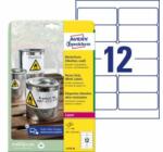 Avery-Zweckform Etichete din poliester foarte rezistente 99.1x42.3mm Avery A4 albe 20 de coli