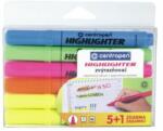 Centropen Evidențiator CENTROPEN 8552 - set de 5+1 buc