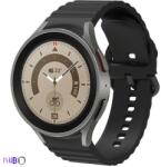 Samsung Galaxy Watch 4/5/5 Pro Prémium szilikon szíj Samsung Watch 4/5/5 Pro okosórához, Szín Fekete