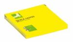 Q-CONNECT Bilet autoadeziv Q-CONNECT neon 76x76mm galben
