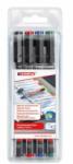 edding Marker permanent, set, OHP, 0, 3 mm, EDDING "140 S", 4 culori diferite, 4 buc