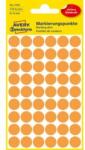 Avery-Zweckform Etichete, rotunde, diametru: 12 mm, AVERY ZWECKFORM, portocaliu neon, 270 etichete/pachet, 5 coli