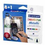 Centropen Set markere Centropen 2738 Decor Pen Metallic set de 9 bucăți