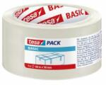 tesa Bandă adezivă transparentă TESA Basic pentru ambalaje 50 mm x 66 m