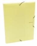 KARTON P+P Cutie de plastic cu bandă elastică Carton PP Pastelini galben