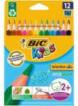 BIC Creioane colorate triunghiulare rezistente la rupere BIC, 12 buc