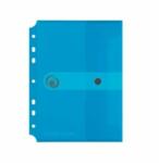 Herlitz Dosar din plastic A5 cu știft și perforație Euro Herlitz Easy Orga albastru transparent